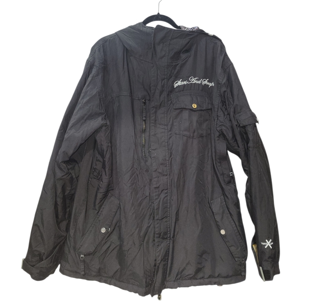 RARE Famous Stars And Straps 686 Snowboard Jacket Large Travis Barker Blink 182